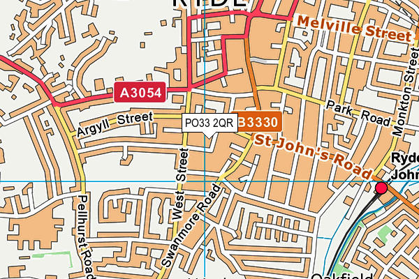 PO33 2QR map - OS VectorMap District (Ordnance Survey) PO33 2QR map - OS VectorMap District (Ordnance Survey)