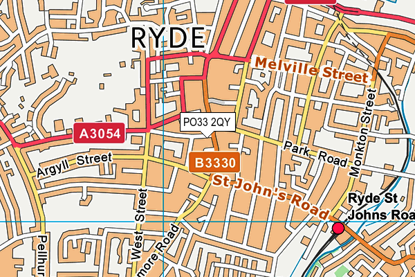 PO33 2QY map - OS VectorMap District (Ordnance Survey) PO33 2QY map - OS VectorMap District (Ordnance Survey)