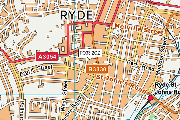 PO33 2QZ map - OS VectorMap District (Ordnance Survey) PO33 2QZ map - OS VectorMap District (Ordnance Survey)