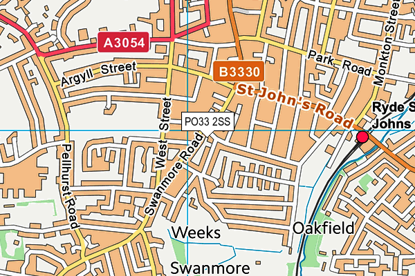 PO33 2SS map - OS VectorMap District (Ordnance Survey) PO33 2SS map - OS VectorMap District (Ordnance Survey)