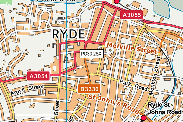 PO33 2SX map - OS VectorMap District (Ordnance Survey) PO33 2SX map - OS VectorMap District (Ordnance Survey)