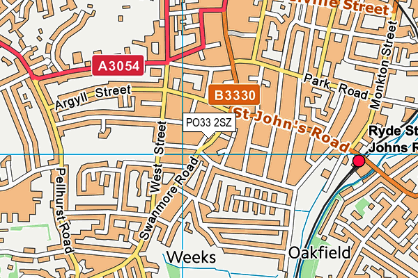 PO33 2SZ map - OS VectorMap District (Ordnance Survey) PO33 2SZ map - OS VectorMap District (Ordnance Survey)