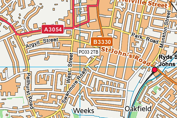 PO33 2TB map - OS VectorMap District (Ordnance Survey) PO33 2TB map - OS VectorMap District (Ordnance Survey)