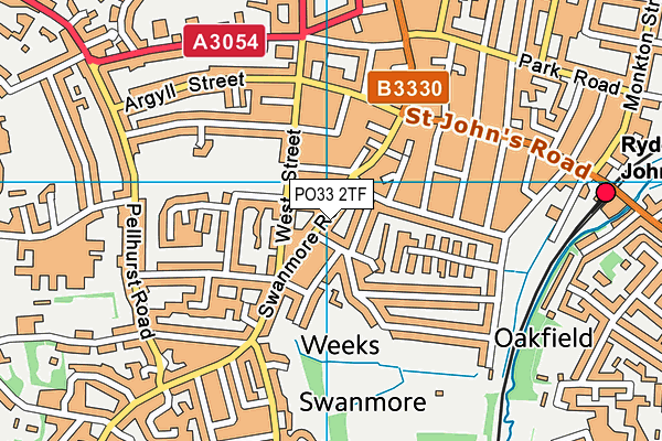 PO33 2TF map - OS VectorMap District (Ordnance Survey) PO33 2TF map - OS VectorMap District (Ordnance Survey)