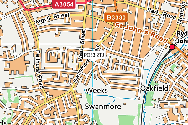 PO33 2TJ map - OS VectorMap District (Ordnance Survey) PO33 2TJ map - OS VectorMap District (Ordnance Survey)