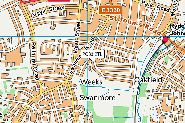 PO33 2TL map - OS VectorMap District (Ordnance Survey) PO33 2TL map - OS VectorMap District (Ordnance Survey)