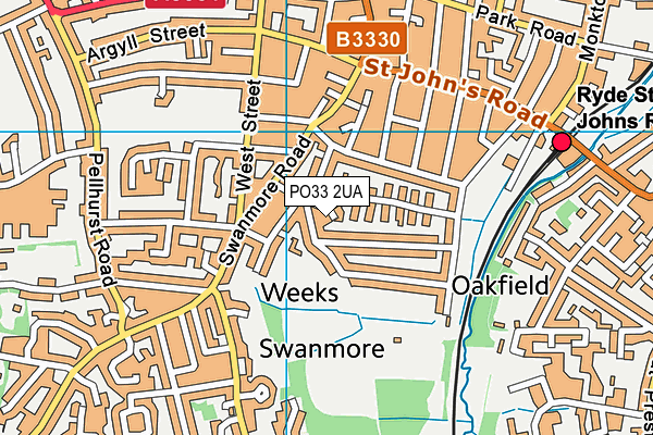 PO33 2UA map - OS VectorMap District (Ordnance Survey) PO33 2UA map - OS VectorMap District (Ordnance Survey)