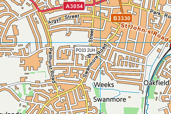 PO33 2UH map - OS VectorMap District (Ordnance Survey) PO33 2UH map - OS VectorMap District (Ordnance Survey)