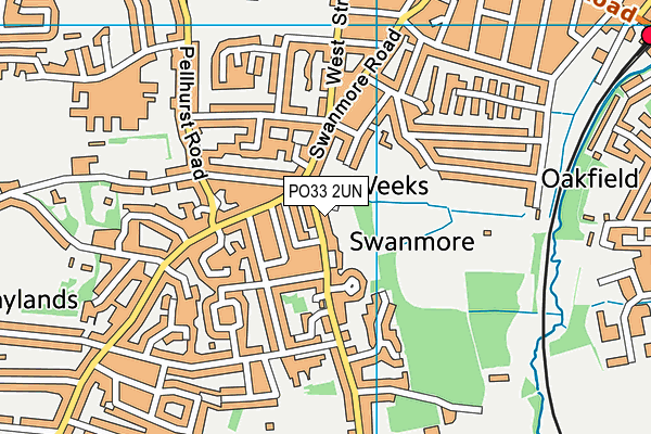 PO33 2UN map - OS VectorMap District (Ordnance Survey) PO33 2UN map - OS VectorMap District (Ordnance Survey)