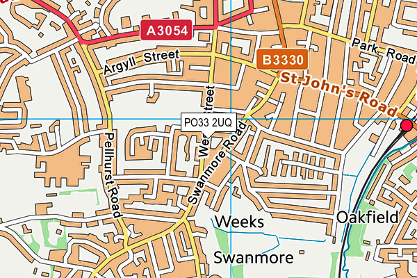 PO33 2UQ map - OS VectorMap District (Ordnance Survey) PO33 2UQ map - OS VectorMap District (Ordnance Survey)