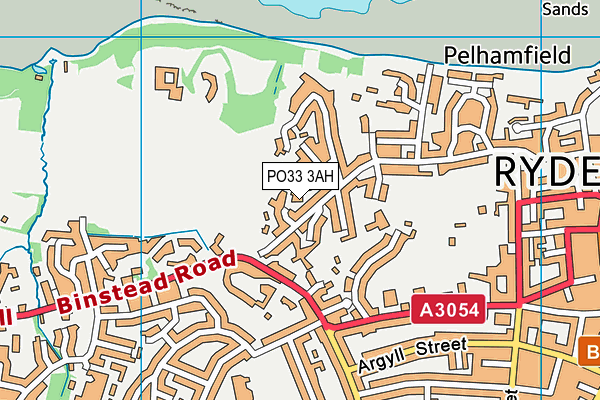 PO33 3AH map - OS VectorMap District (Ordnance Survey) PO33 3AH map - OS VectorMap District (Ordnance Survey)