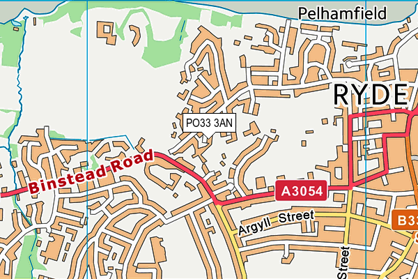 PO33 3AN map - OS VectorMap District (Ordnance Survey) PO33 3AN map - OS VectorMap District (Ordnance Survey)