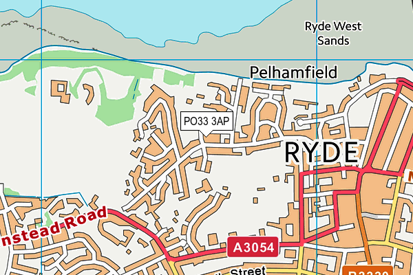PO33 3AP map - OS VectorMap District (Ordnance Survey) PO33 3AP map - OS VectorMap District (Ordnance Survey)