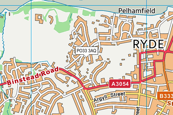 PO33 3AQ map - OS VectorMap District (Ordnance Survey) PO33 3AQ map - OS VectorMap District (Ordnance Survey)