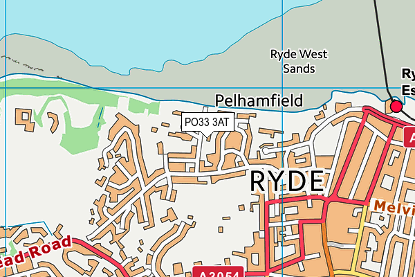 PO33 3AT map - OS VectorMap District (Ordnance Survey) PO33 3AT map - OS VectorMap District (Ordnance Survey)