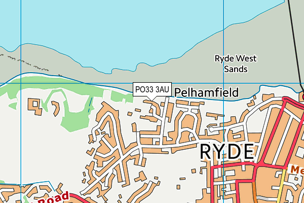 PO33 3AU map - OS VectorMap District (Ordnance Survey) PO33 3AU map - OS VectorMap District (Ordnance Survey)