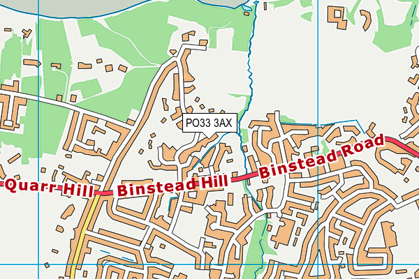 PO33 3AX map - OS VectorMap District (Ordnance Survey) PO33 3AX map - OS VectorMap District (Ordnance Survey)
