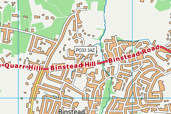 PO33 3AZ map - OS VectorMap District (Ordnance Survey) PO33 3AZ map - OS VectorMap District (Ordnance Survey)