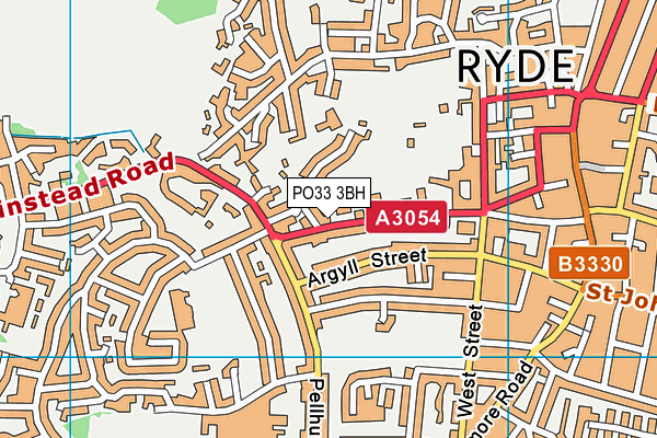 PO33 3BH map - OS VectorMap District (Ordnance Survey) PO33 3BH map - OS VectorMap District (Ordnance Survey)