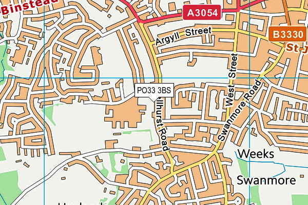 PO33 3BS map - OS VectorMap District (Ordnance Survey) PO33 3BS map - OS VectorMap District (Ordnance Survey)