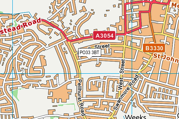 PO33 3BT map - OS VectorMap District (Ordnance Survey) PO33 3BT map - OS VectorMap District (Ordnance Survey)