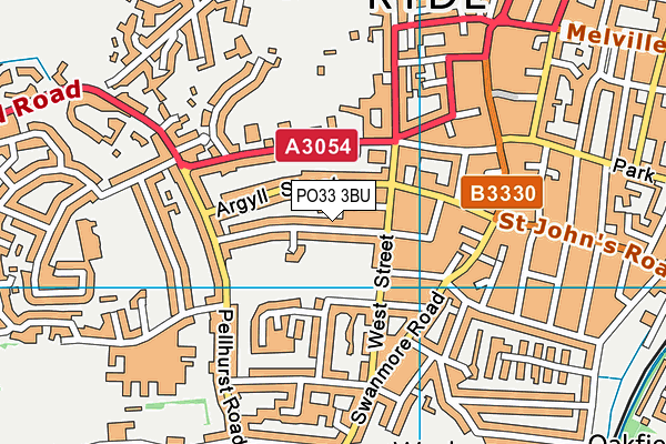 PO33 3BU map - OS VectorMap District (Ordnance Survey) PO33 3BU map - OS VectorMap District (Ordnance Survey)