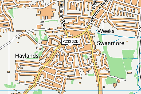 PO33 3DD map - OS VectorMap District (Ordnance Survey) PO33 3DD map - OS VectorMap District (Ordnance Survey)