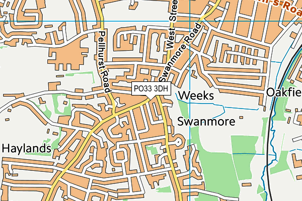 PO33 3DH map - OS VectorMap District (Ordnance Survey) PO33 3DH map - OS VectorMap District (Ordnance Survey)