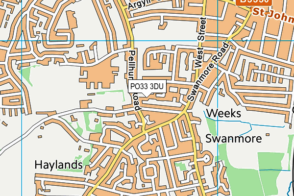 PO33 3DU map - OS VectorMap District (Ordnance Survey) PO33 3DU map - OS VectorMap District (Ordnance Survey)