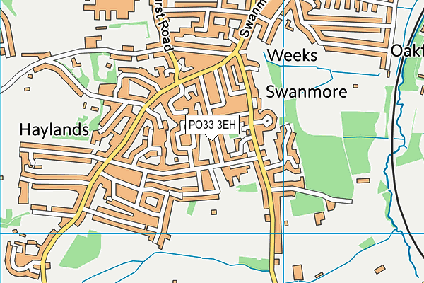 PO33 3EH map - OS VectorMap District (Ordnance Survey) PO33 3EH map - OS VectorMap District (Ordnance Survey)