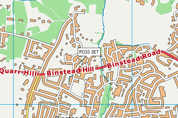 PO33 3ET map - OS VectorMap District (Ordnance Survey) PO33 3ET map - OS VectorMap District (Ordnance Survey)