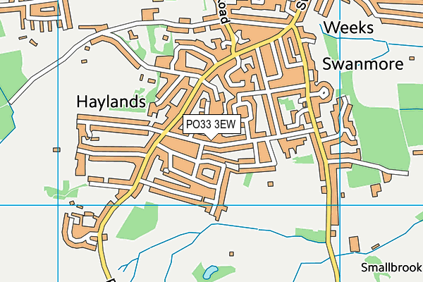 PO33 3EW map - OS VectorMap District (Ordnance Survey) PO33 3EW map - OS VectorMap District (Ordnance Survey)