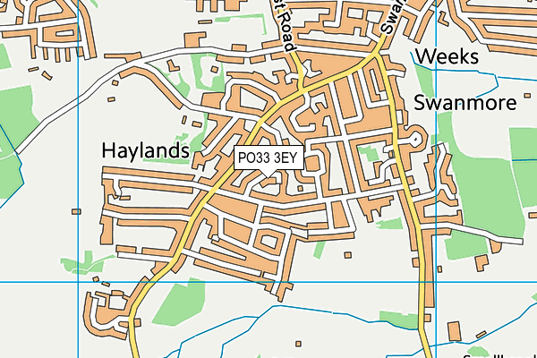PO33 3EY map - OS VectorMap District (Ordnance Survey) PO33 3EY map - OS VectorMap District (Ordnance Survey)