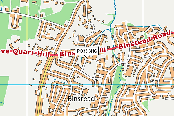PO33 3HG map - OS VectorMap District (Ordnance Survey)