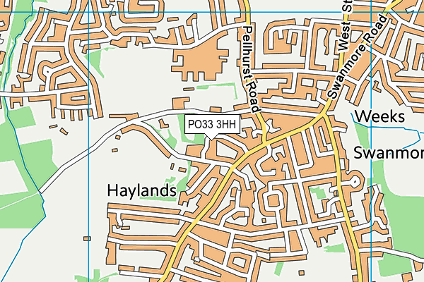 PO33 3HH map - OS VectorMap District (Ordnance Survey) PO33 3HH map - OS VectorMap District (Ordnance Survey)