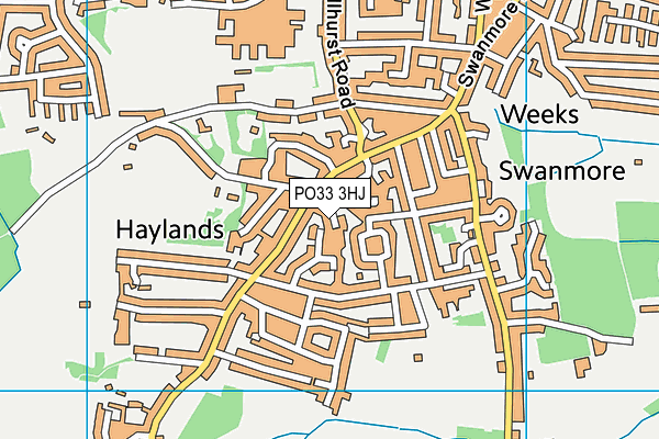 PO33 3HJ map - OS VectorMap District (Ordnance Survey) PO33 3HJ map - OS VectorMap District (Ordnance Survey)