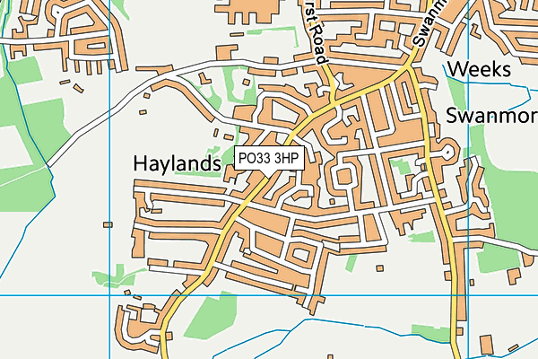 PO33 3HP map - OS VectorMap District (Ordnance Survey) PO33 3HP map - OS VectorMap District (Ordnance Survey)