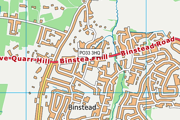 PO33 3HQ map - OS VectorMap District (Ordnance Survey)