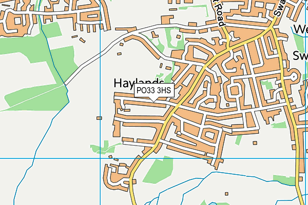 PO33 3HS map - OS VectorMap District (Ordnance Survey) PO33 3HS map - OS VectorMap District (Ordnance Survey)