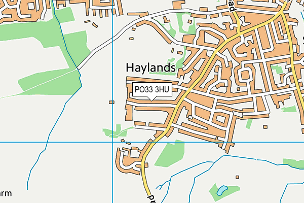 PO33 3HU map - OS VectorMap District (Ordnance Survey)