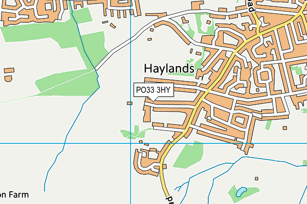 PO33 3HY map - OS VectorMap District (Ordnance Survey) PO33 3HY map - OS VectorMap District (Ordnance Survey)