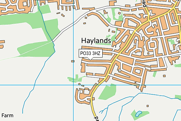 PO33 3HZ map - OS VectorMap District (Ordnance Survey) PO33 3HZ map - OS VectorMap District (Ordnance Survey)