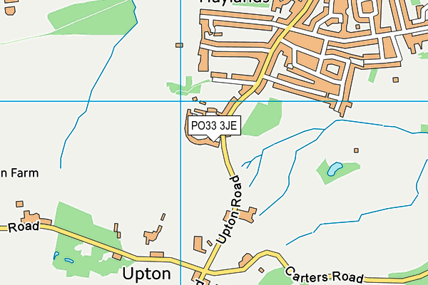 PO33 3JE map - OS VectorMap District (Ordnance Survey) PO33 3JE map - OS VectorMap District (Ordnance Survey)