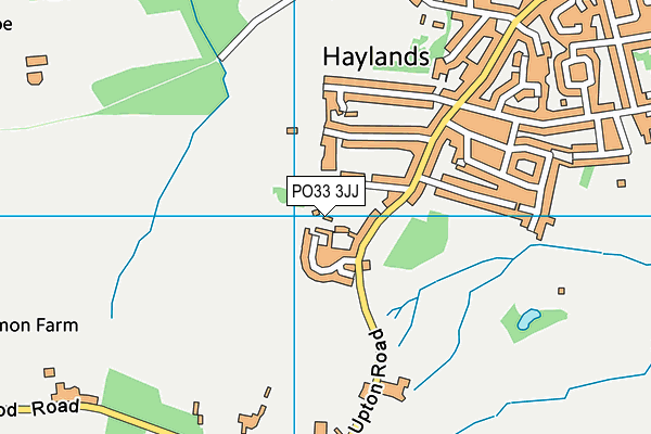 PO33 3JJ map - OS VectorMap District (Ordnance Survey)