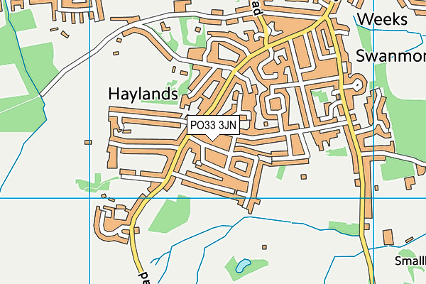 PO33 3JN map - OS VectorMap District (Ordnance Survey) PO33 3JN map - OS VectorMap District (Ordnance Survey)