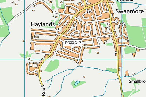 PO33 3JP map - OS VectorMap District (Ordnance Survey) PO33 3JP map - OS VectorMap District (Ordnance Survey)