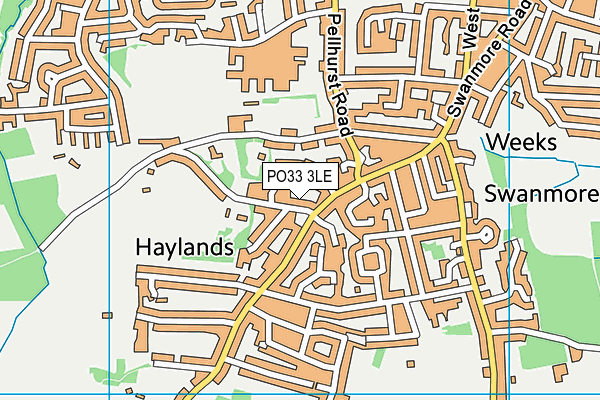 PO33 3LE map - OS VectorMap District (Ordnance Survey) PO33 3LE map - OS VectorMap District (Ordnance Survey)