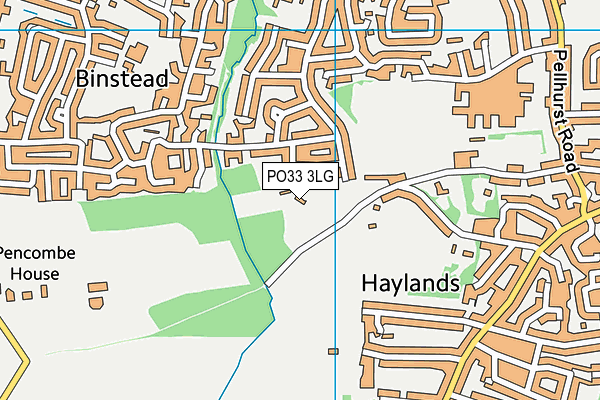 PO33 3LG map - OS VectorMap District (Ordnance Survey) PO33 3LG map - OS VectorMap District (Ordnance Survey)