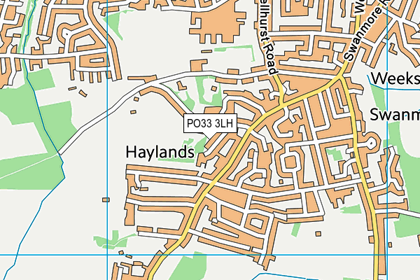 PO33 3LH map - OS VectorMap District (Ordnance Survey) PO33 3LH map - OS VectorMap District (Ordnance Survey)