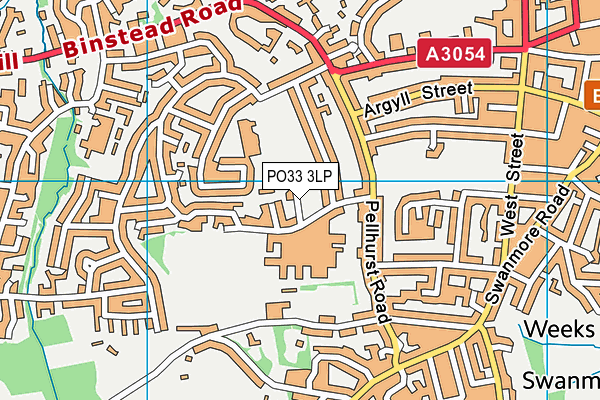 PO33 3LP map - OS VectorMap District (Ordnance Survey) PO33 3LP map - OS VectorMap District (Ordnance Survey)